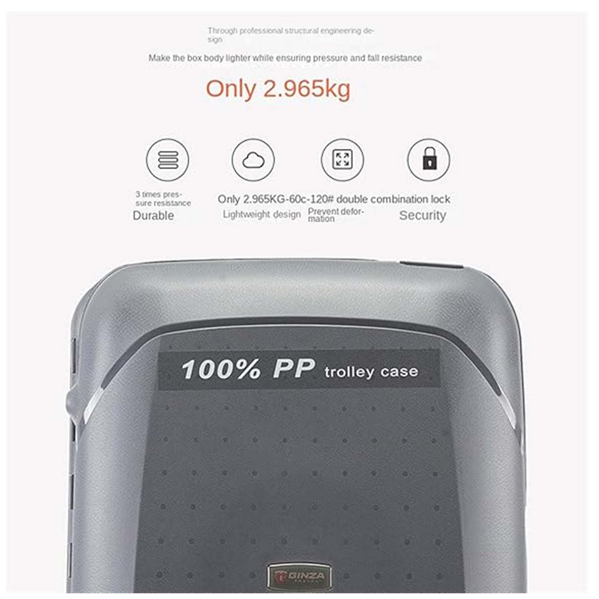 Ultra Light Durable Boarding Suitcase