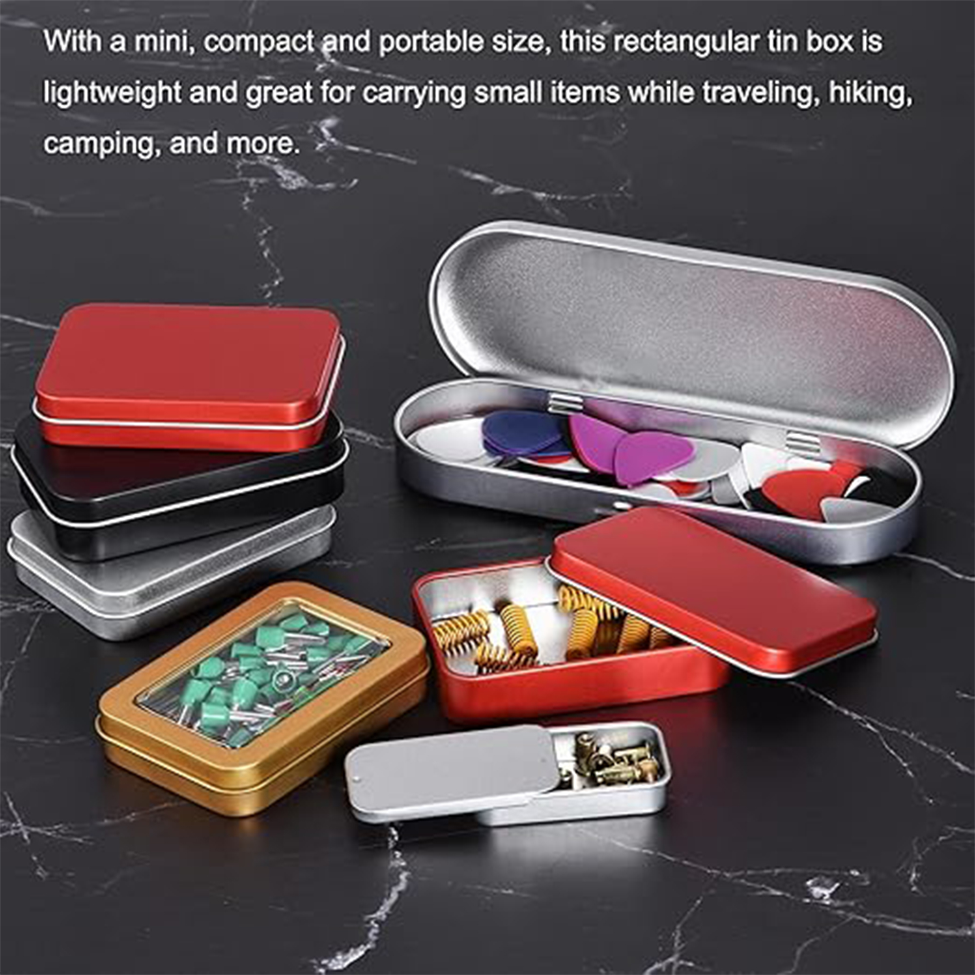 Custom round metal cosmetic box for makeup, lipstick, solid perfume, and jewelry storage 