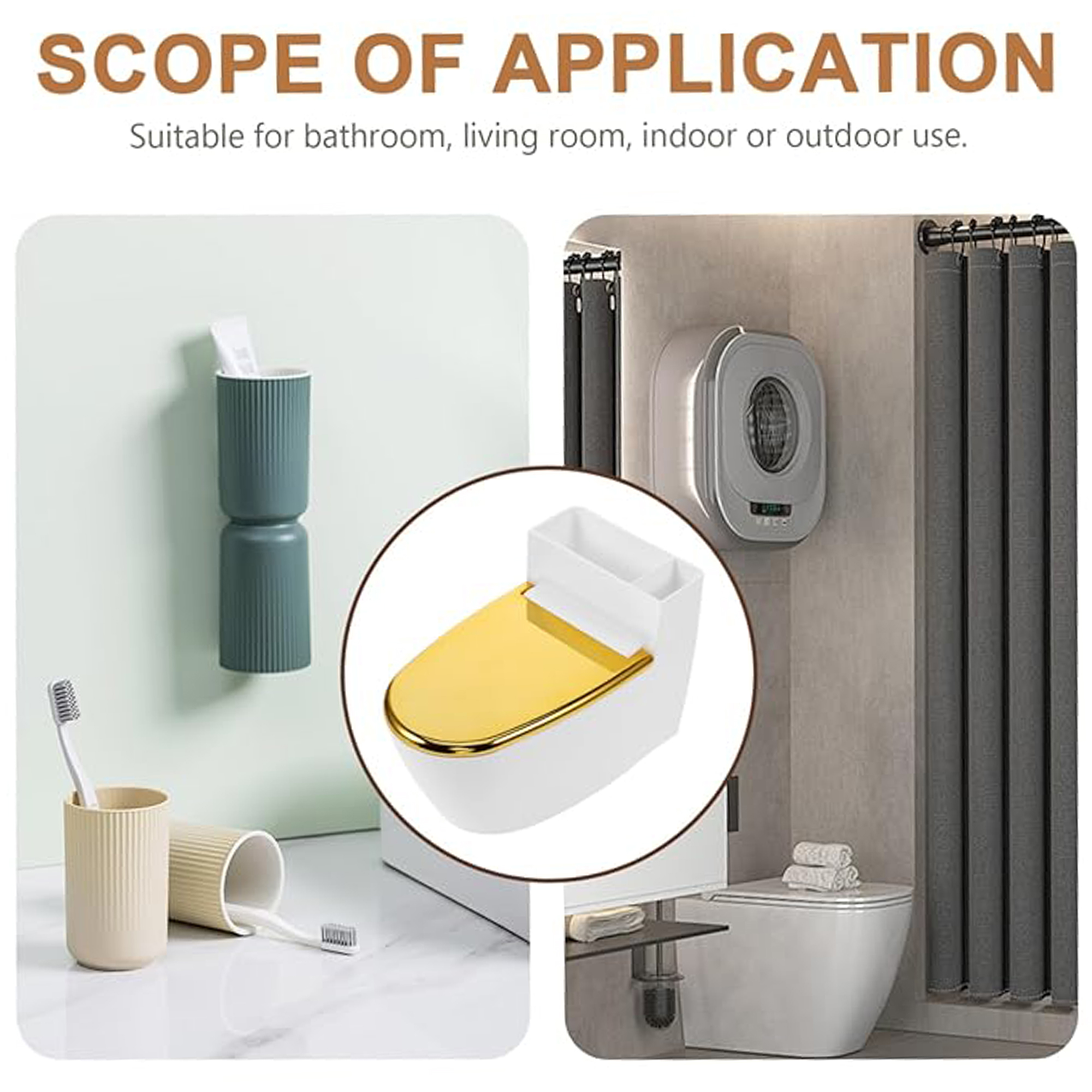 Wall-Mounted Ashtray 3.9" x 3.3" x 6.0"