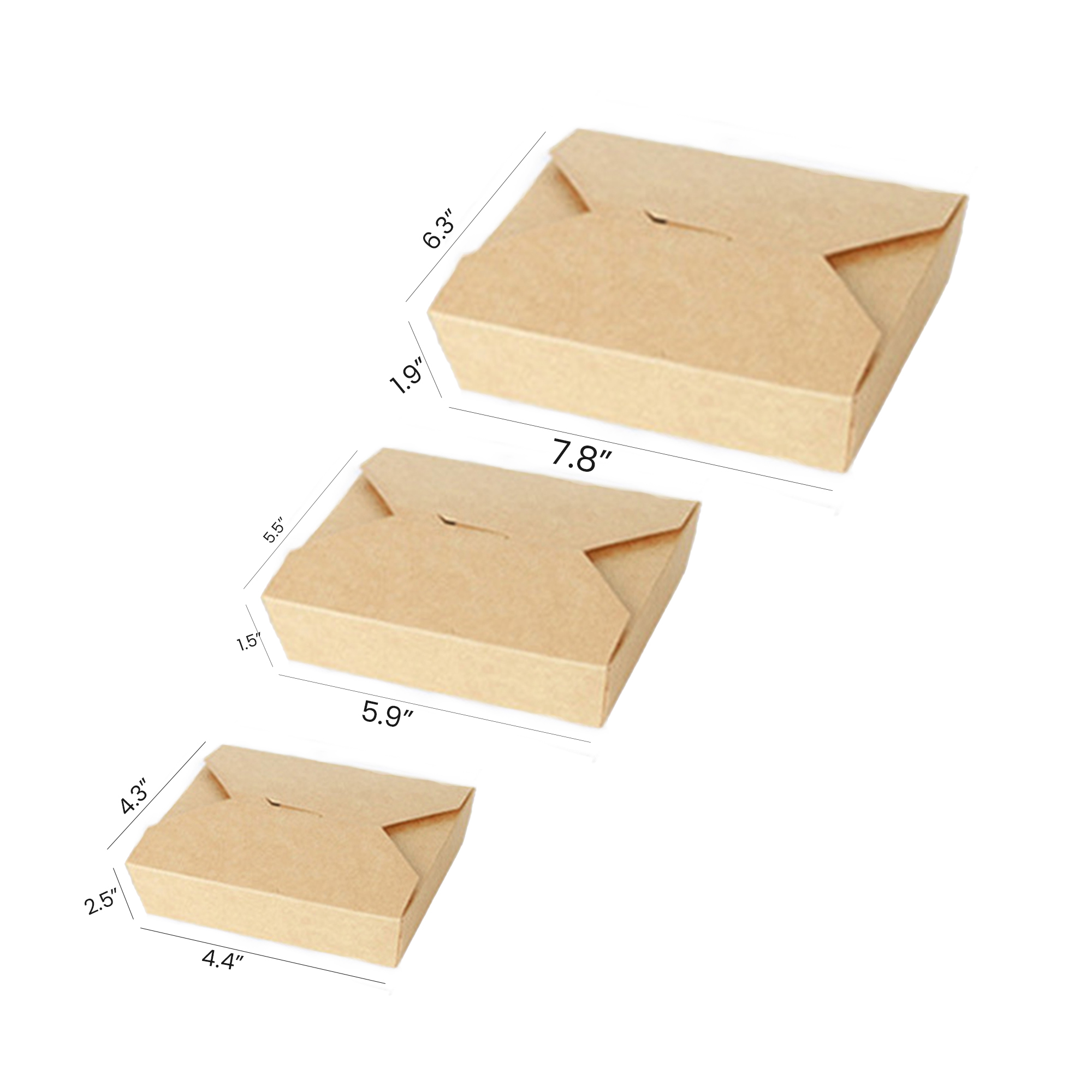  kraft paper takeaway packaging box