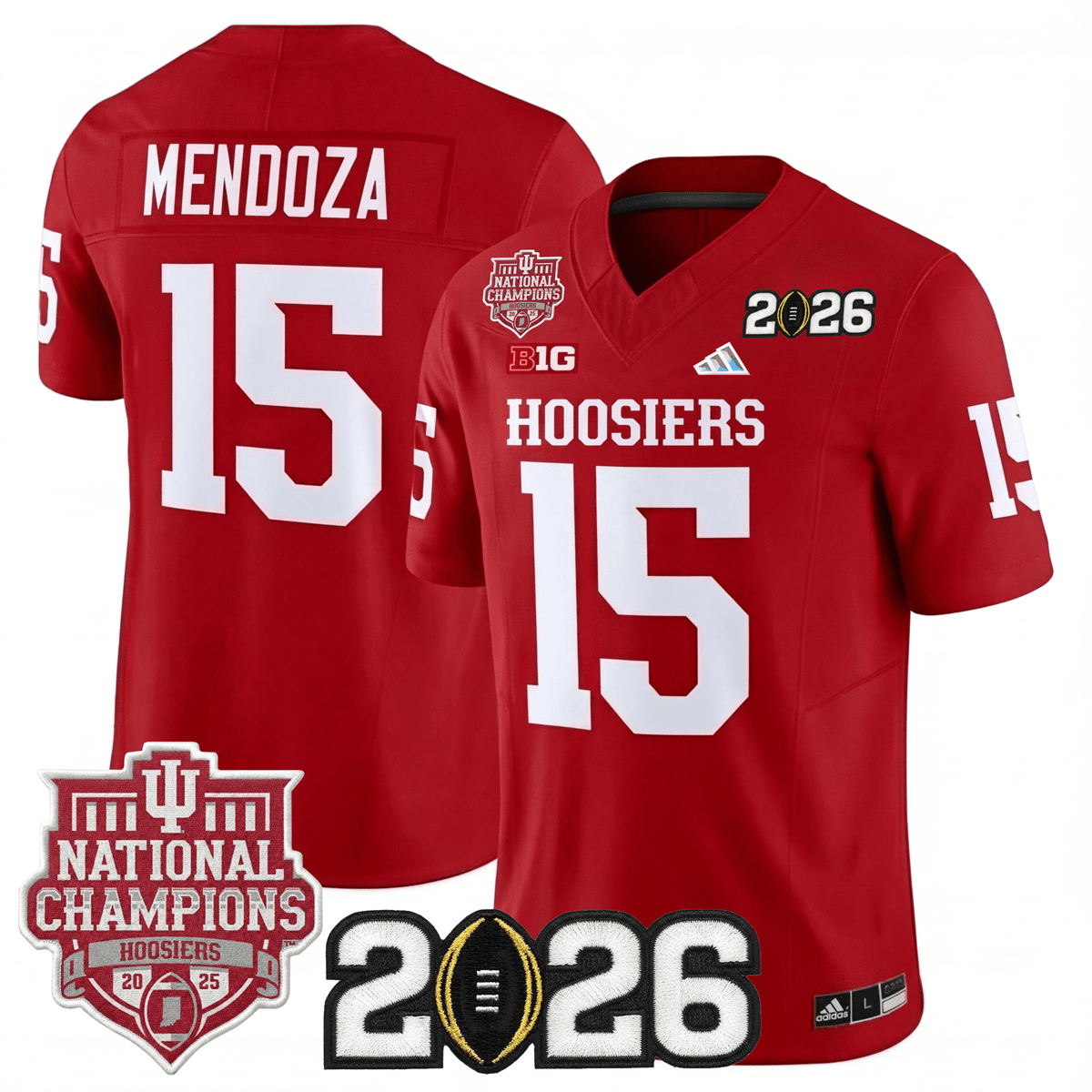 Indiana College Football Stitched Jersey - 2026 CFP + National Champio