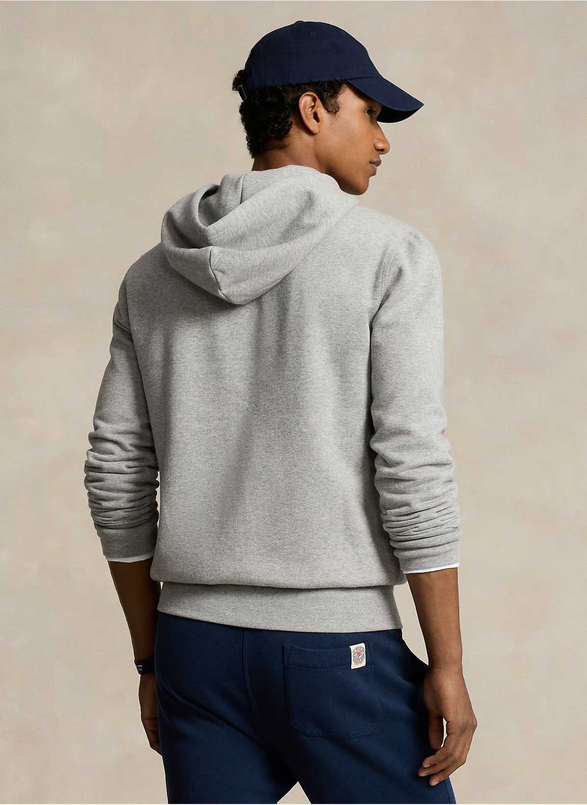 Polo   Cotton Blend Hoodie – Grey