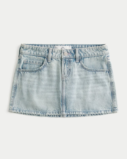 Kappa Low-Rise Denim Mini Skort