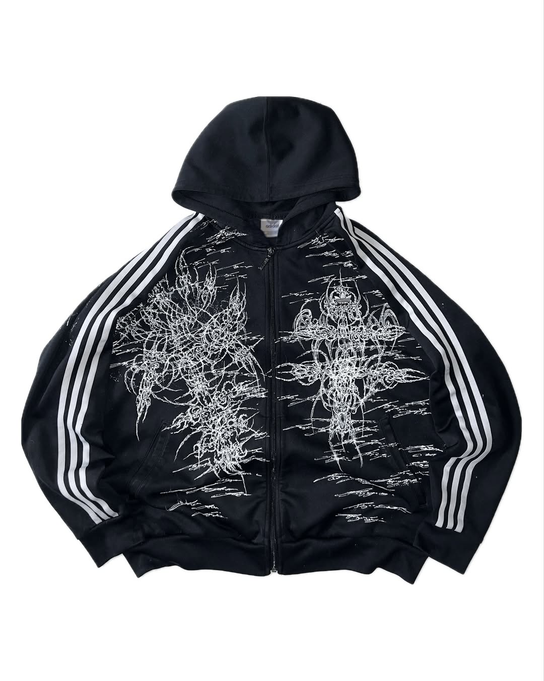 adidas  1of1 handpainted  hoodie