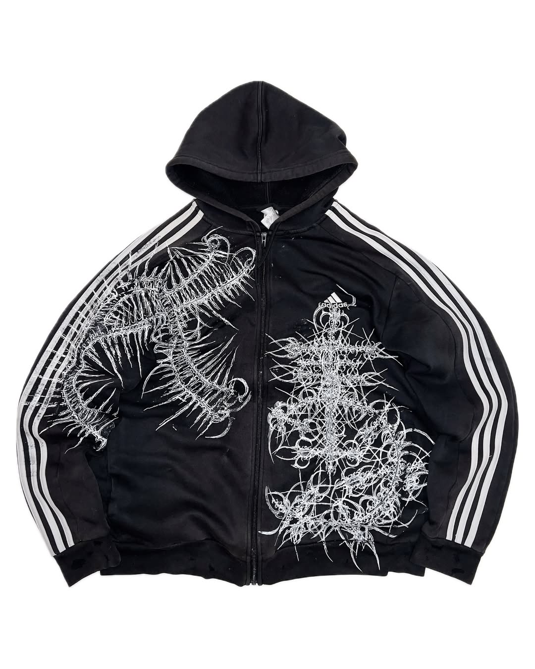 adidas  1of1 handpainted  hoodie