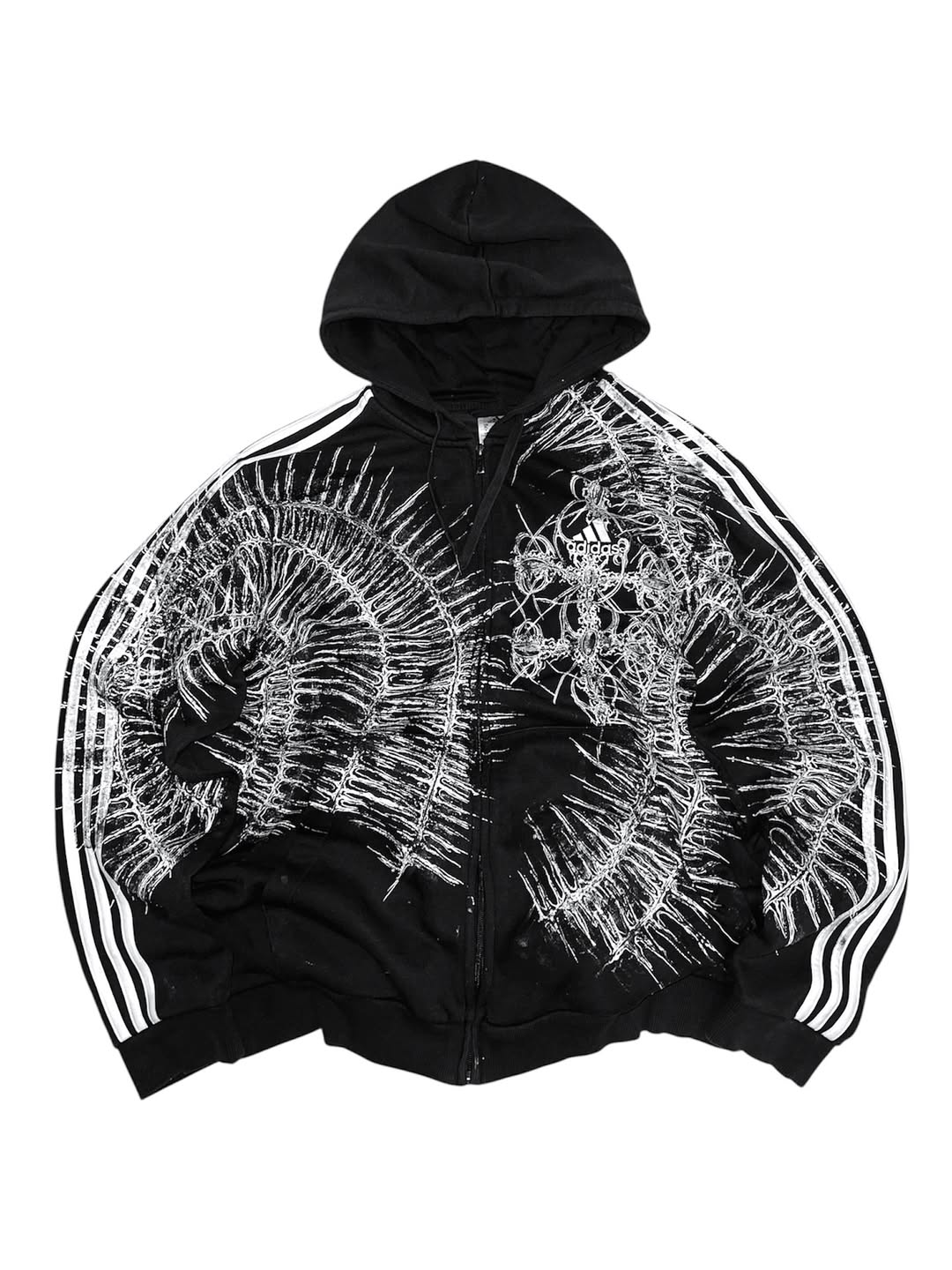 adidas  1of1 handpainted  hoodie