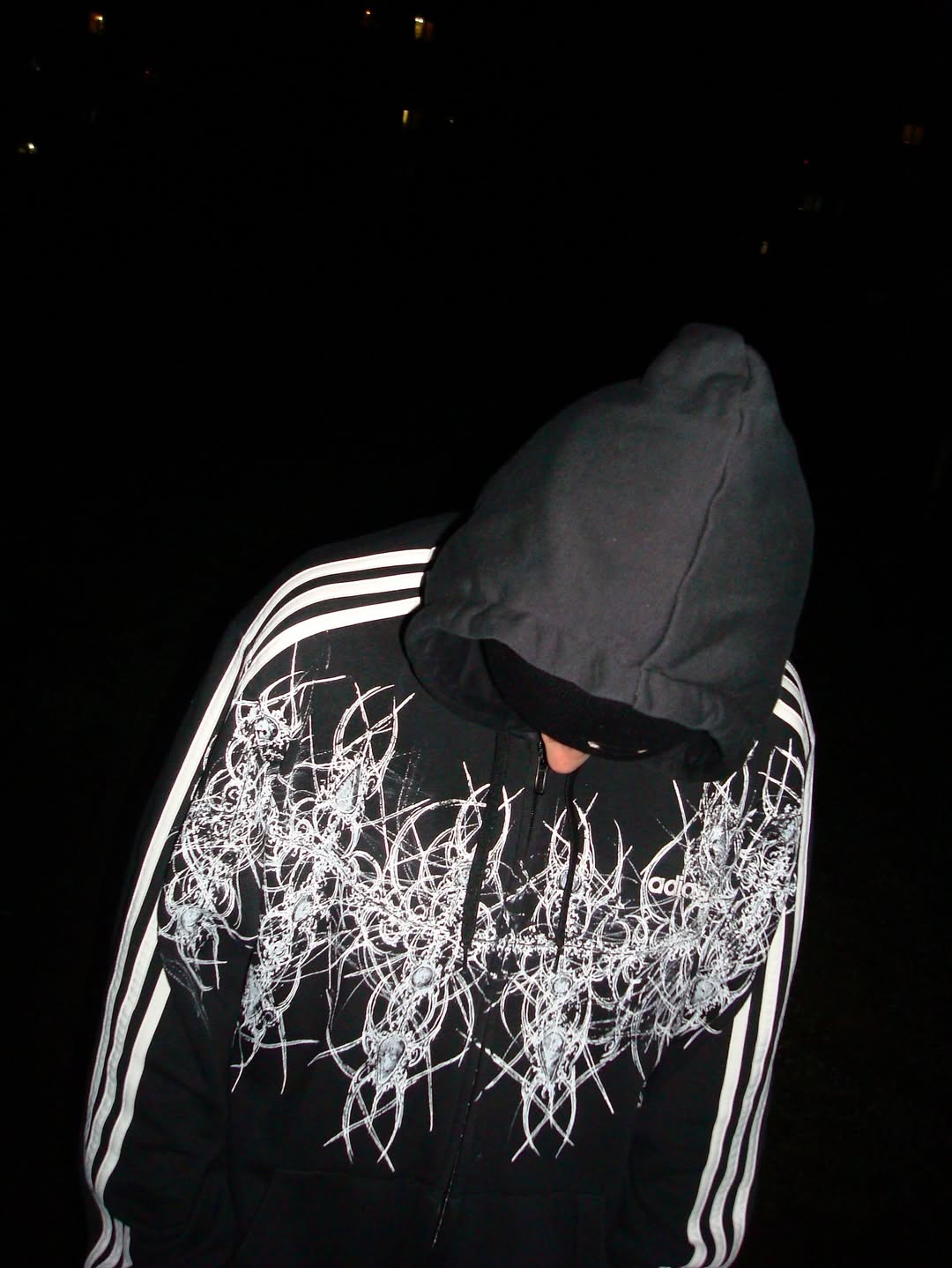 adidas  1of1 handpainted  hoodie