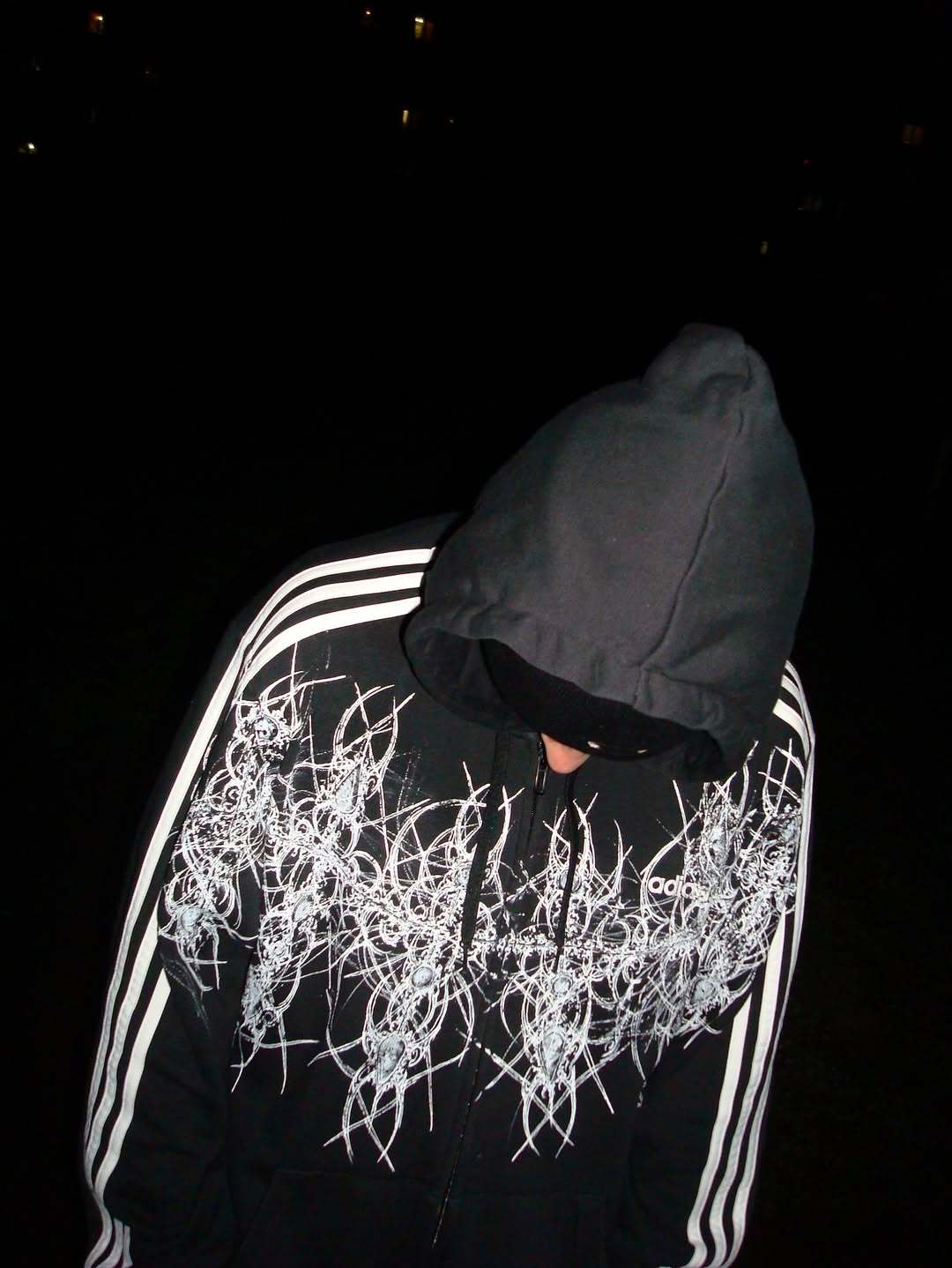 adidas  1of1 handpainted  hoodie