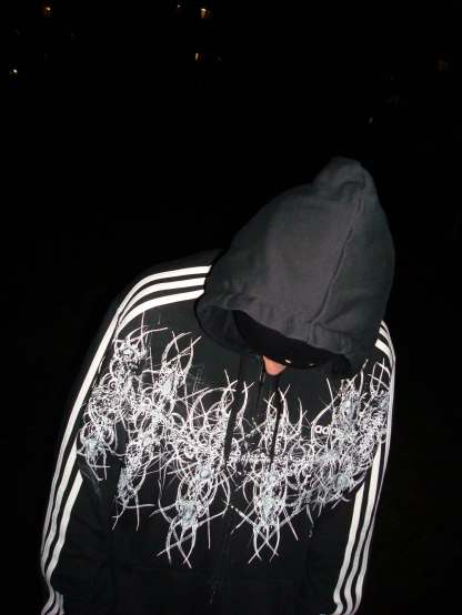 adidas  1of1 handpainted  hoodie