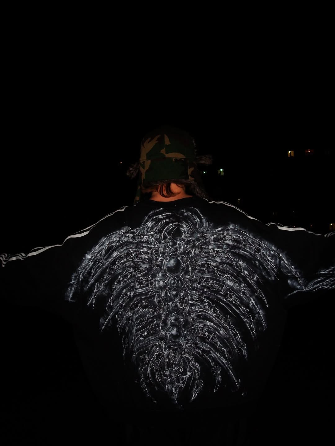 adidas  handpainted  hoodie