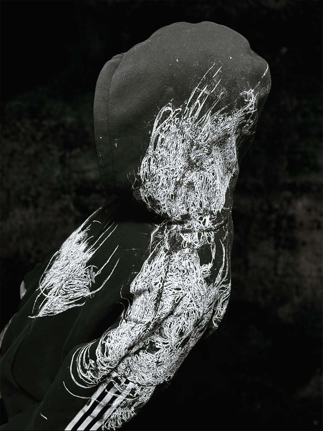 adidas  1of1 handpainted  hoodie