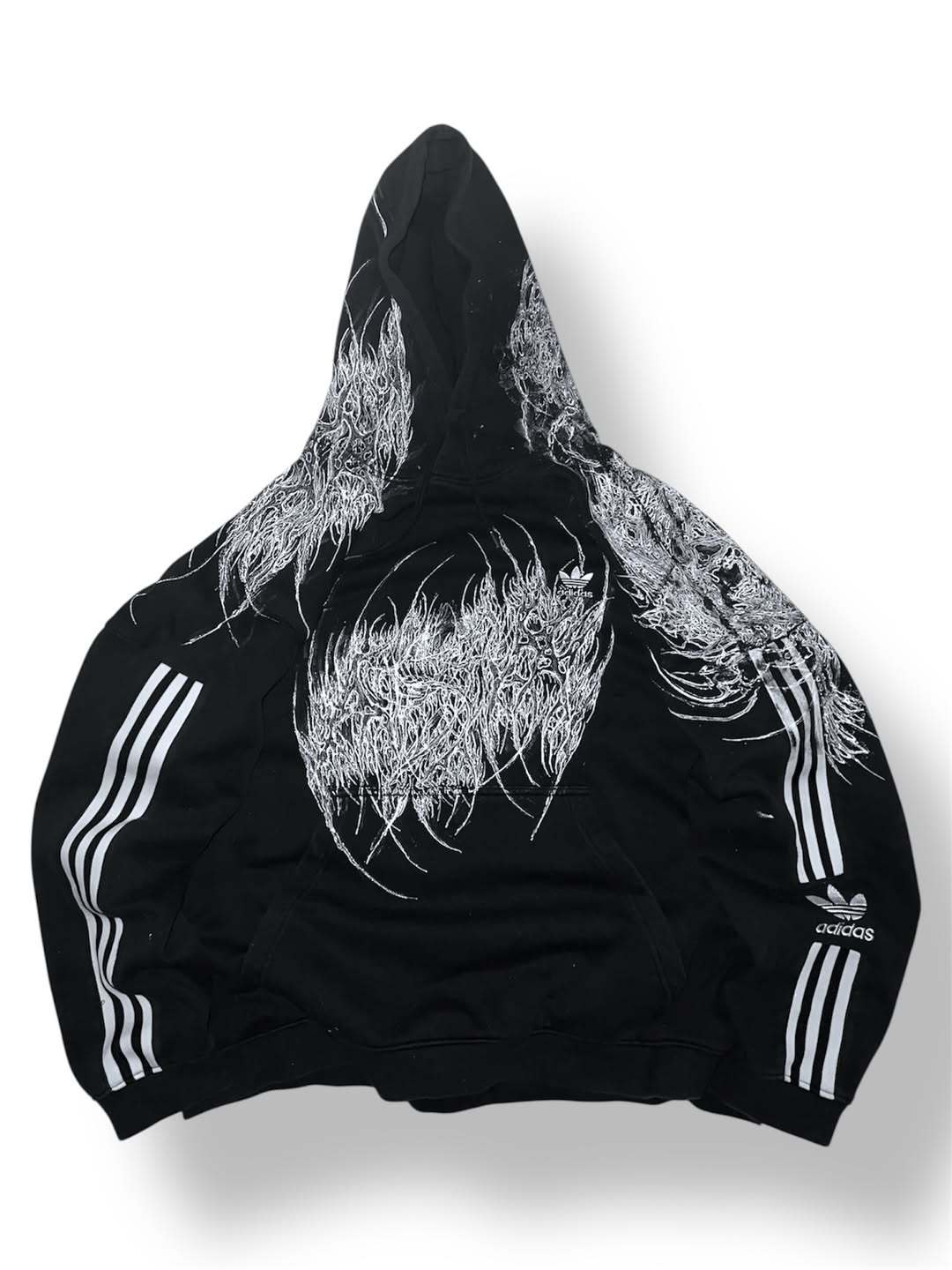 adidas  1of1 handpainted  hoodie
