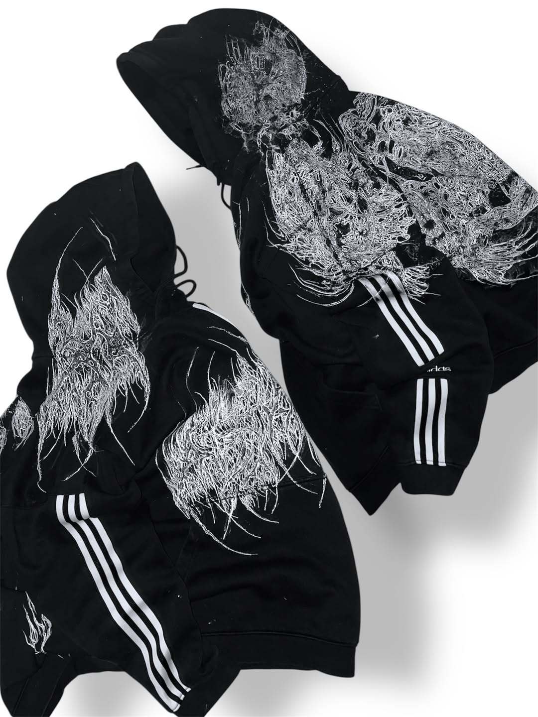 adidas  1of1 handpainted  hoodie