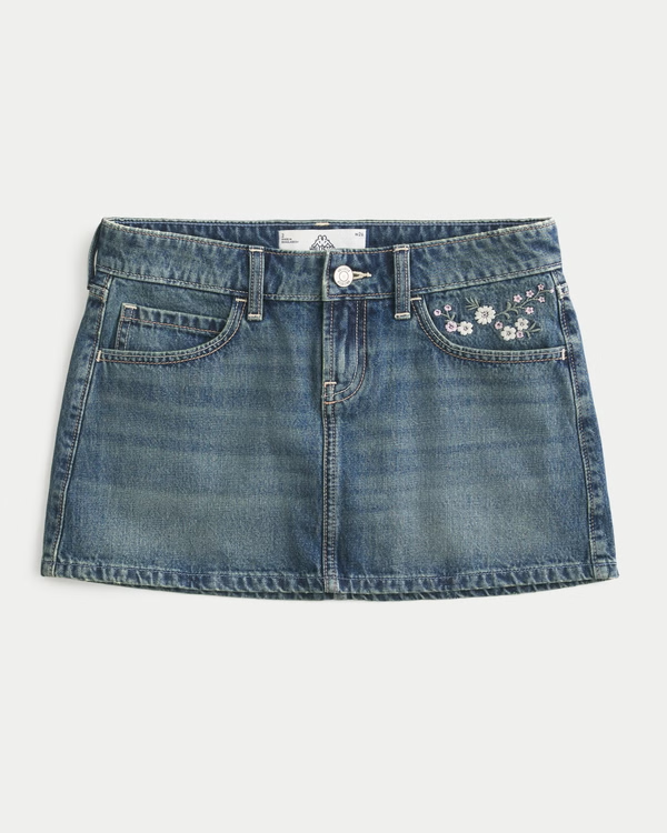 Kappa Low-Rise Denim Mini Skort