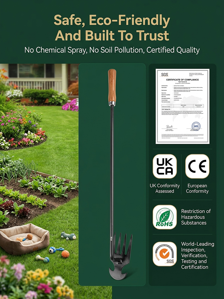 【Tank-Grade Steel】🛡️WeedRipper Pro™ - Ultimate Labor Saving Weed Puller-Military-grade manganese steel, self-sharpening, lifetime warranty