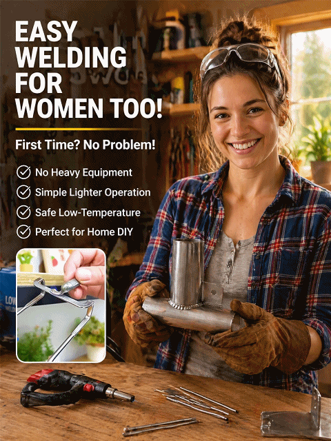 【Low-Temp Fix】🔥 LiteWeld™ - Repair Metal with Just a Lighter, From 49¢/Rod!