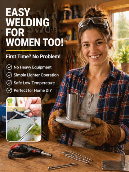 【Low-Temp Fix】🔥 LiteWeld™ - Repair Metal with Just a Lighter, From 49¢/Rod!