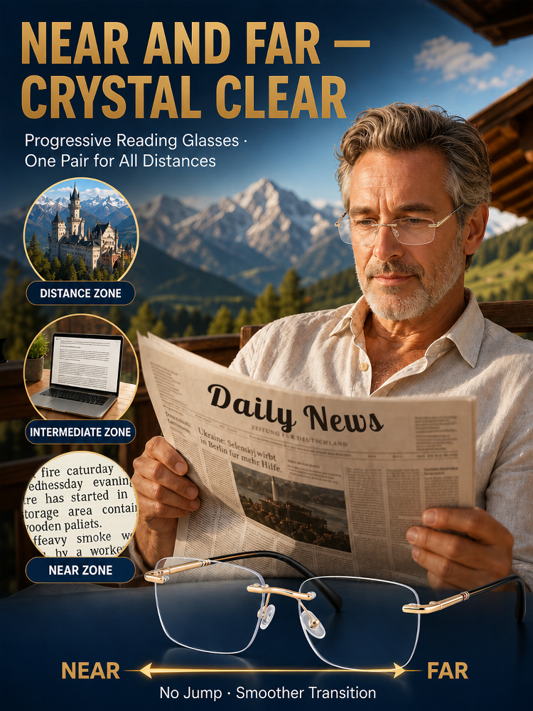 👓【1-Second Morph】🛡️OmniView Pro™ - Auto-adapting smart photochromic lenses