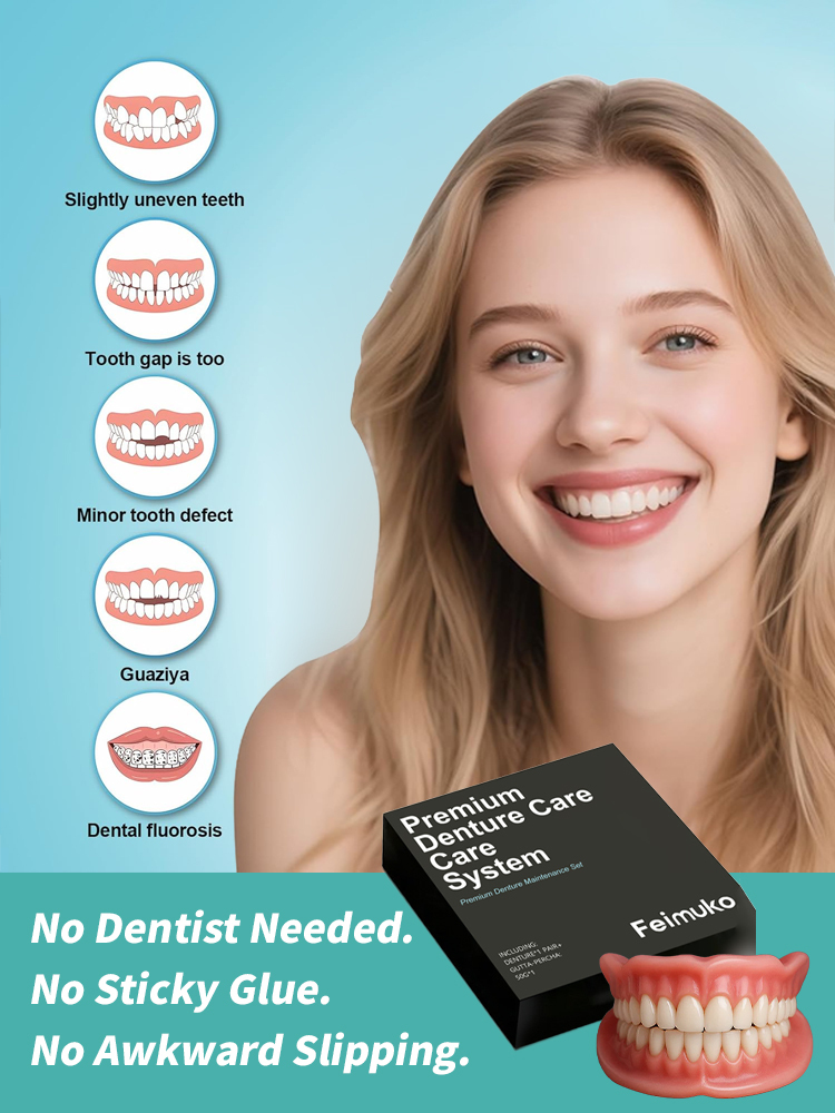 🔥High-quality denture set🔥👍Buy one get one free, 98.9% positive reviews, 99% repurchase rate!👍