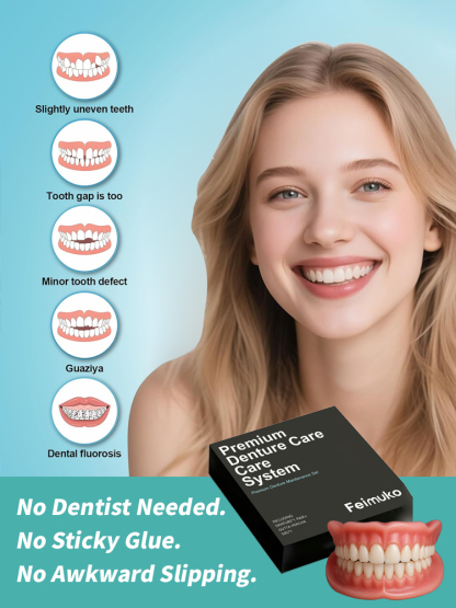 🔥High-quality denture set🔥👍Buy one get one free, 98.9% positive reviews, 99% repurchase rate!👍