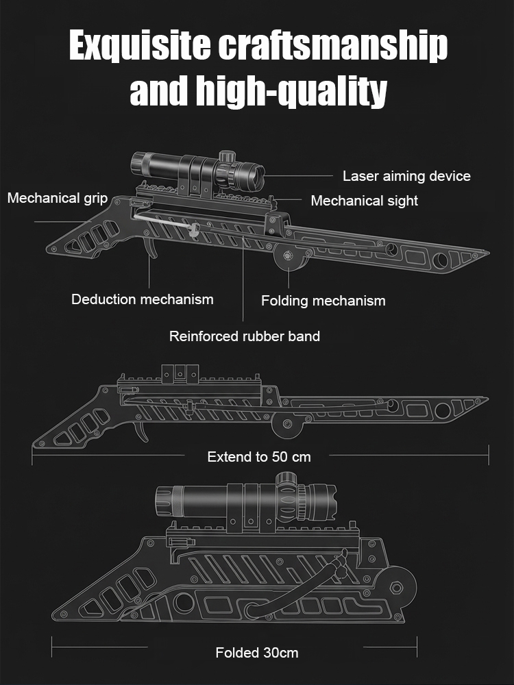 4X HD aiming, instantly penetrate 200 meters away from the steel plate 