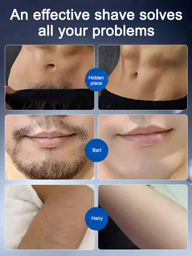 1 second perfect shave, using aviation-grade blades, sharp and does not hurt the skin!