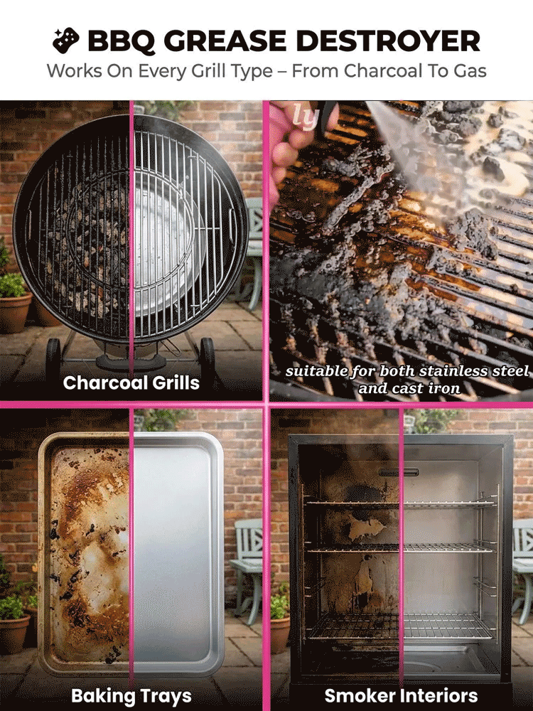 BBQ Season Bestseller: 3-Minute Heavy Grease Remover Magic Spray