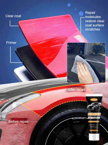 [Does not damage car paint] Deep scratch repair care cream for cars