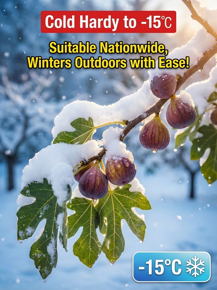 [Enjoy fresh fruit daily] 👅Fig seedlings imported from Greece【Alive on Arrival Guarantee】