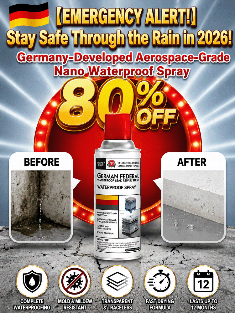 【10-year leak-proof guarantee】🛡️SubSeal Pro™ - German Quick Waterproof Penetration Spray-German submarine-grade tech