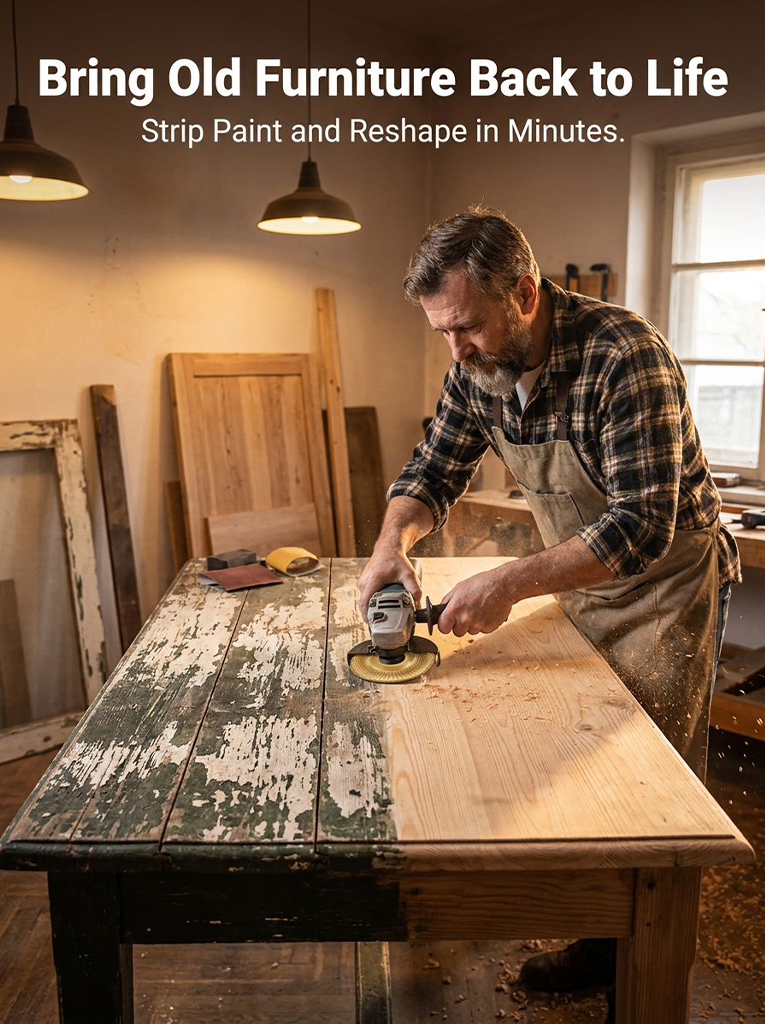 【12,000-Ton Forged】🛡️Kutzall Pro™ - High-Pressure Zero-Porosity Disc, Shatters Oak in 3 Seconds！Flat, Curved, Inclined—One Disc Replaces Rasps & Hundreds of Sandpaper Pads！