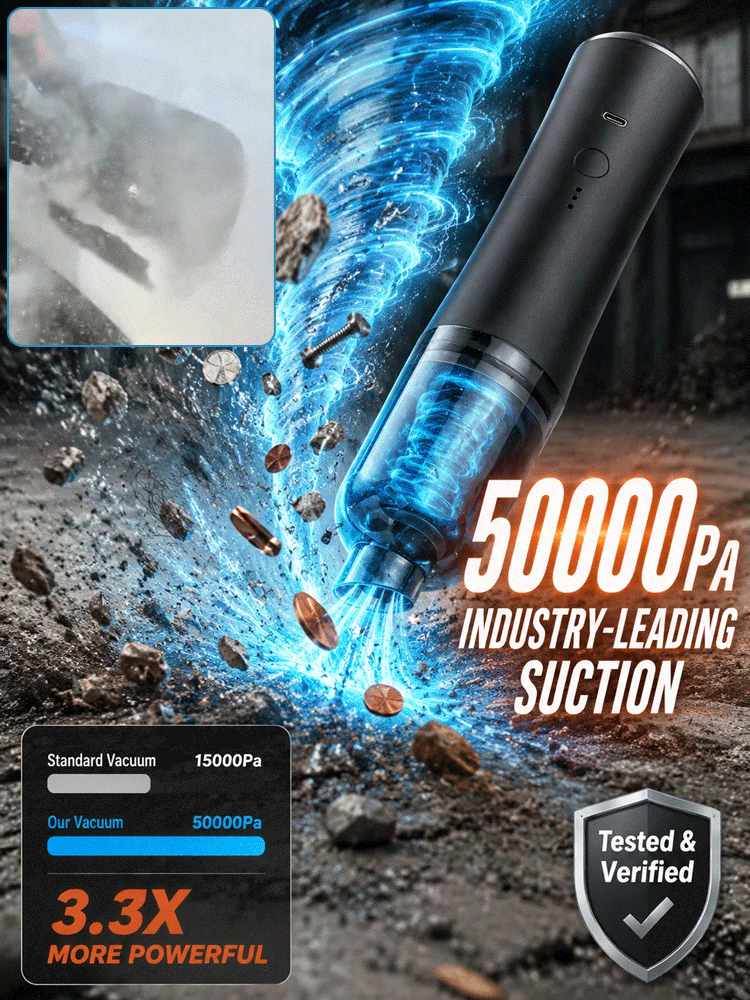 ⚡CleanPro™ 5-in-1 Vacuum & Blower - 3 Seconds to Dust-Free, 3 Minutes to Brand New!45,000Pa of Raw Power!