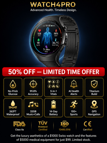 【Recommended by MDs!】WATCH4PRO Space Exploration Round Screen Smartwatch！US Technology: 10 Years Ahead of China！