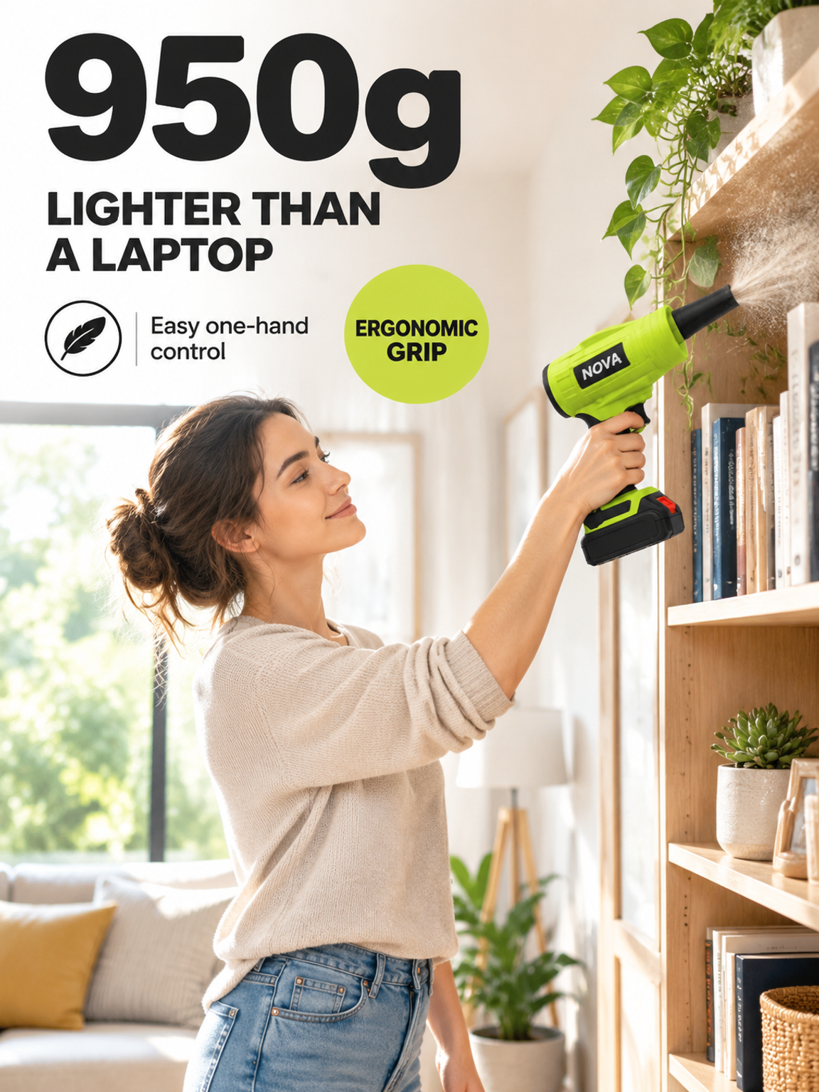 【Ultra-Light】Brushless lithium battery high-power powerful fan
