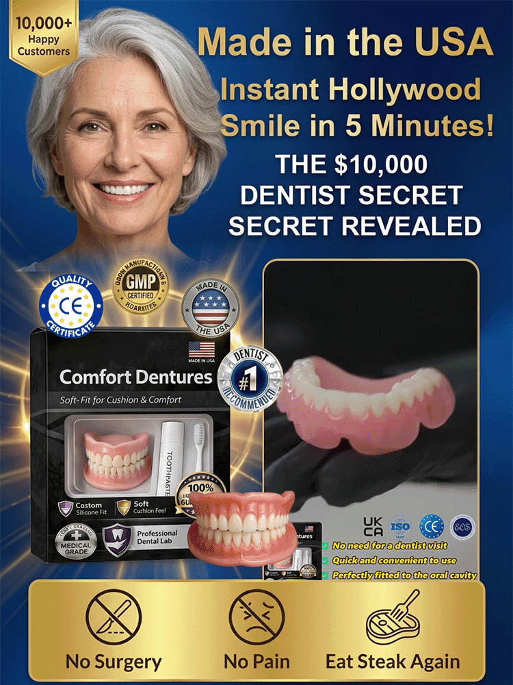 Premium Smart Denture Set: Mold a Secure, Slip-Free Fit at Home in Just 2 Minutes