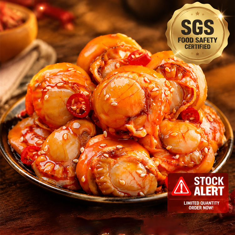 【Buy 1 Get 1 FREE】🦪✨Alaska Spicy Scallops | Natural Omega-3 Source, Keto Friendly Zero Guilt Seafood Snack