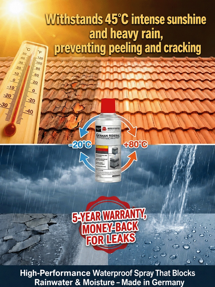 【10-year leak-proof guarantee】🛡️SubSeal Pro™ - German Quick Waterproof Penetration Spray-German submarine-grade tech