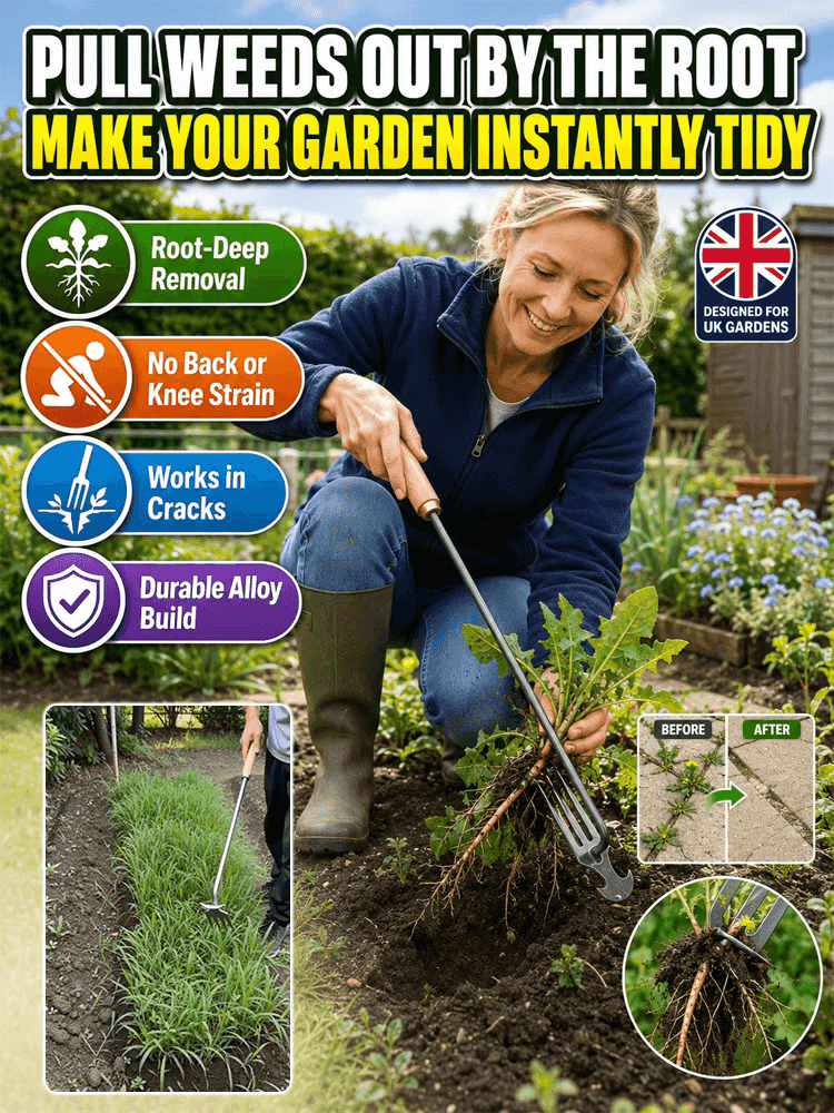 【Tank-Grade Steel】🛡️WeedRipper Pro™ - Ultimate Labor Saving Weed Puller-Military-grade manganese steel, self-sharpening, lifetime warranty