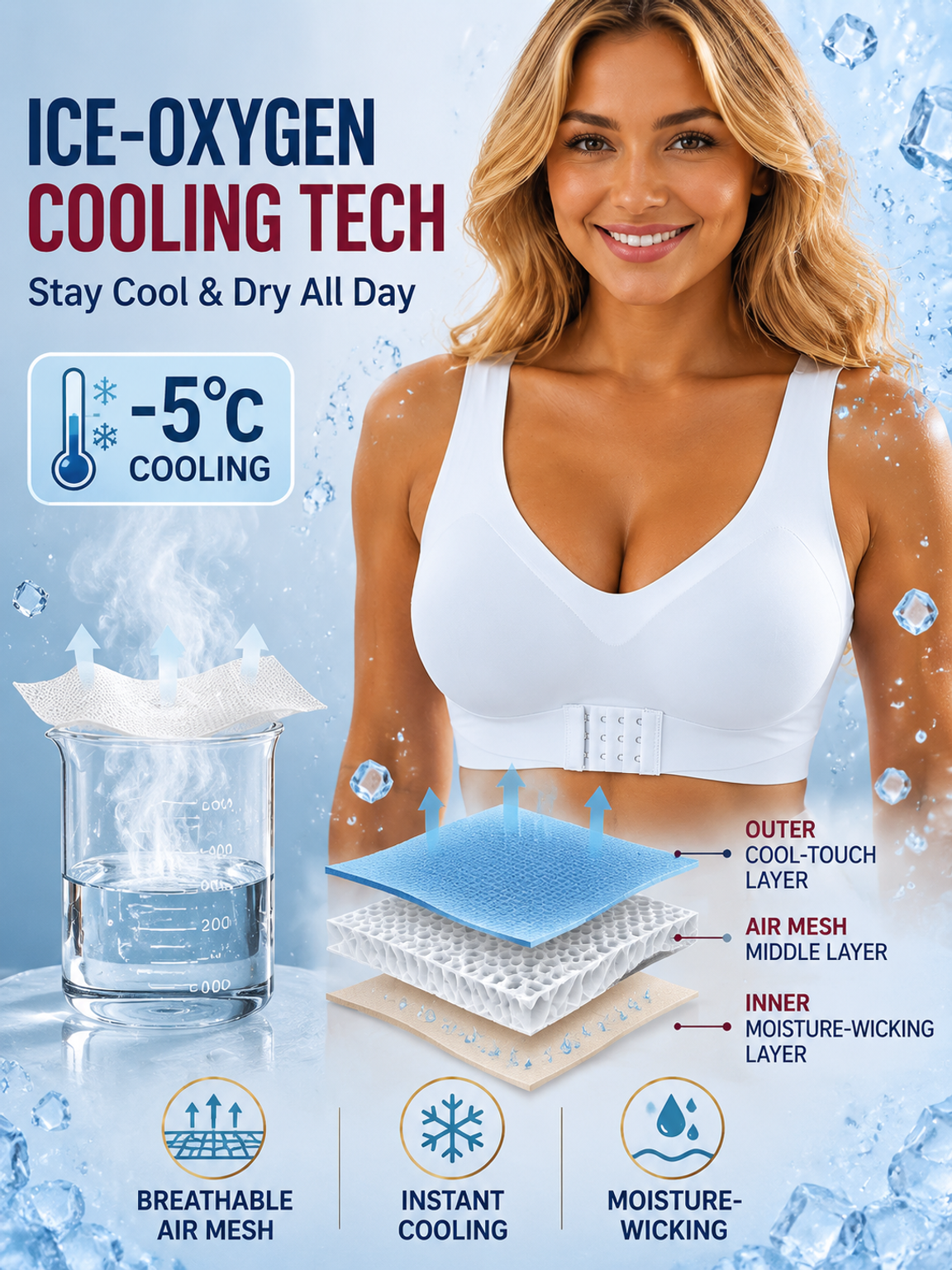 【Instant Posture Correction】✨ Perfect Posture Wire-Free Bra- 3D honeycomb cups, zero wires, natural lift