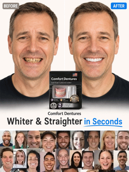 Premium Smart Denture Set: Mold a Secure, Slip-Free Fit at Home in Just 2 Minutes