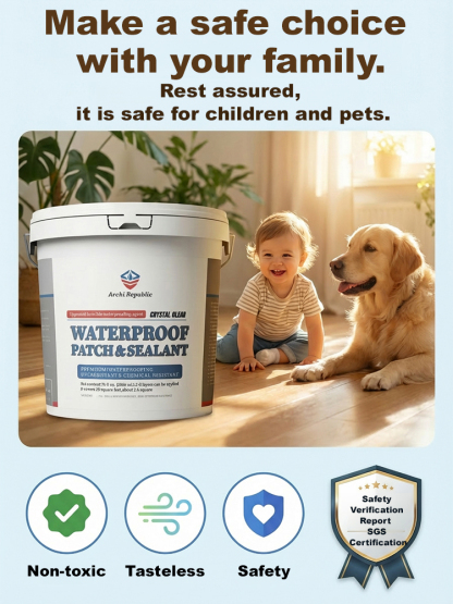 【DIY Pro Fix】🛡️LeakStop™ -  Clear, Odorless Waterproofing for Any Surface！Seals Wood, Tile, Metal, Concrete & More！