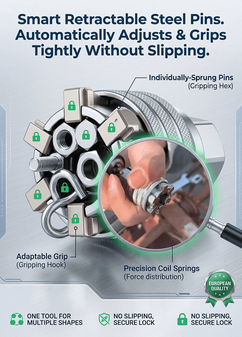 Adjustable Hex Magic Socket