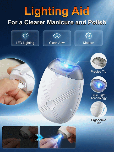 🔥【Safer Than Clippers】NailGlow™ Electric Nail Smoother - Salon-Perfect Nails in Just 3 Minutes!10-Year Warranty for Peace of Mind!