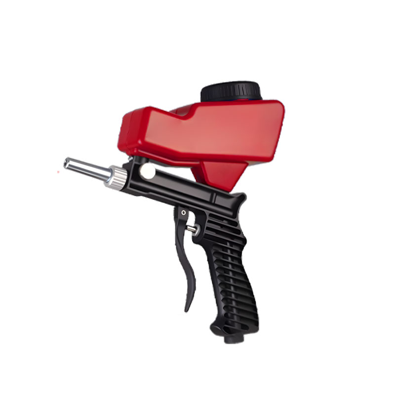 Small handheld pneumatic sandblasting gun