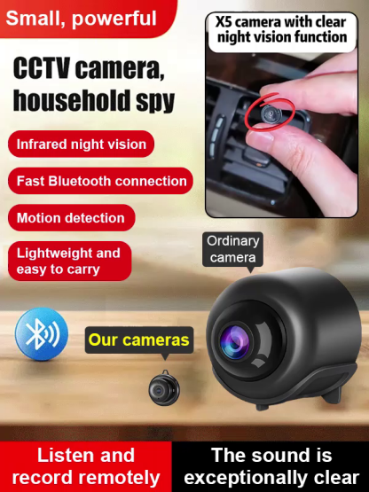 💗【Invisible Guardian】🎥MiniCam™ - World’s Smallest Wireless Security Camera！🏅 Professional-Grade Infrared Night Vision！