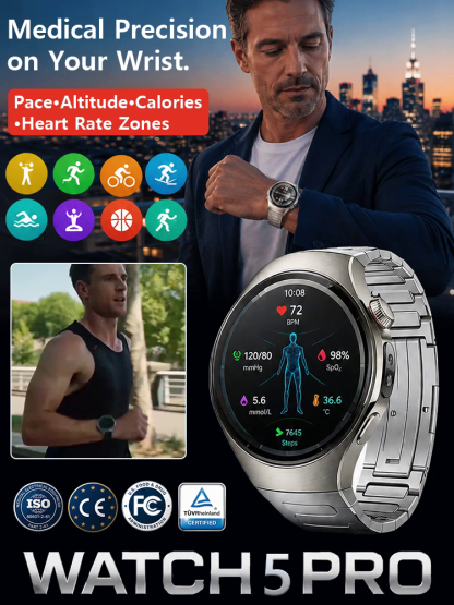 【Recommended by MDs!】WATCH4PRO Space Exploration Round Screen Smartwatch！US Technology: 10 Years Ahead of China！