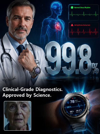 【Recommended by MDs!】WATCH4PRO Space Exploration Round Screen Smartwatch！US Technology: 10 Years Ahead of China！