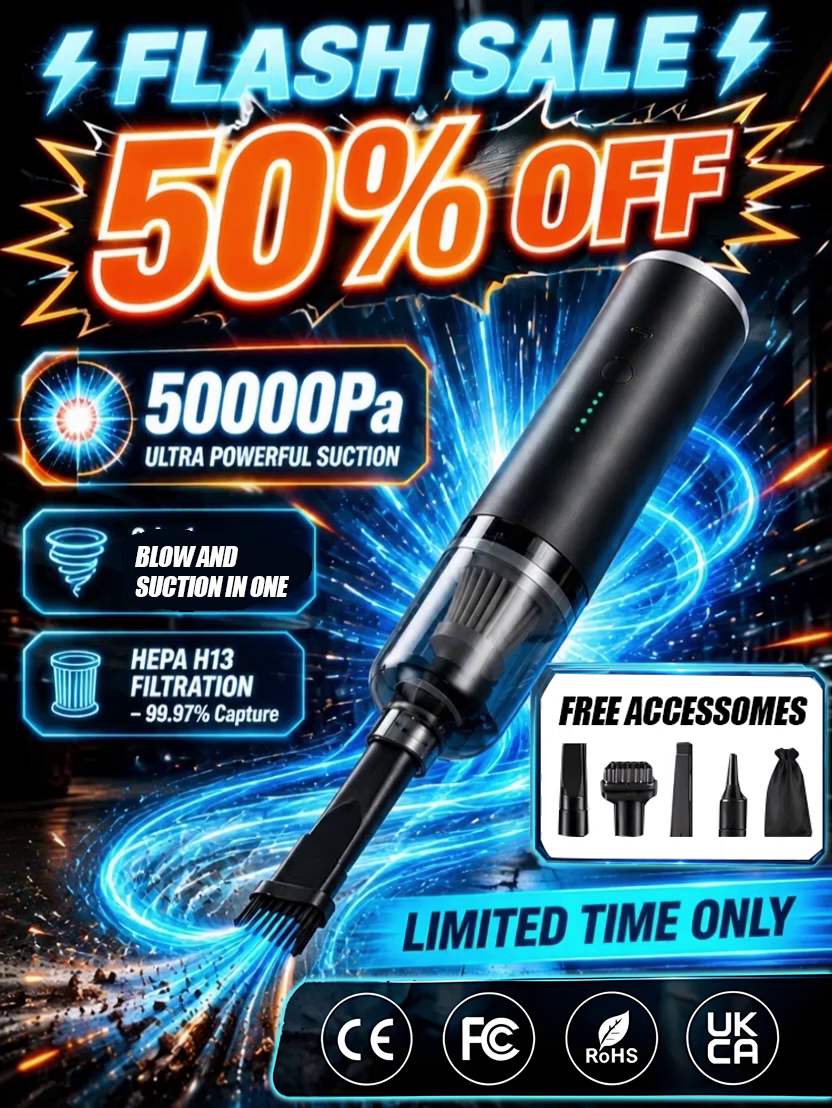 ⚡CleanPro™ 5-in-1 Vacuum & Blower - 3 Seconds to Dust-Free, 3 Minutes to Brand New!45,000Pa of Raw Power!