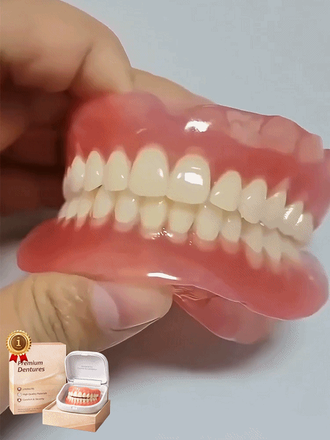 [Comes with Portable Denture Case] ​​Regain Your Smile with Dentures
