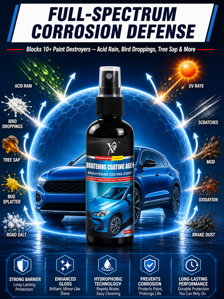 【8-Month Shield】Nano Car Paint Coating Agent - Blocks acid rain, bird droppings, UV & road salt🚗✨